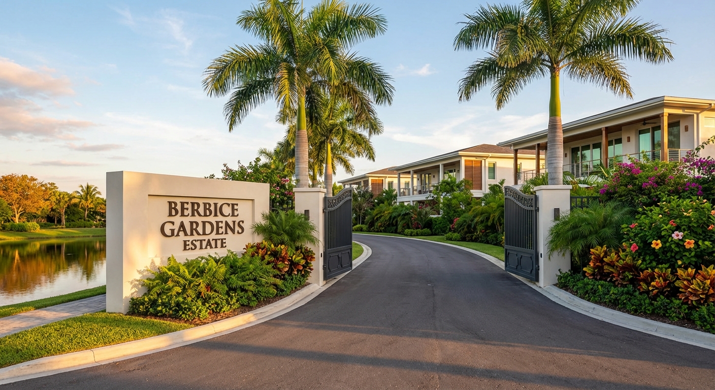 Berbice Gardens Estate Entrance